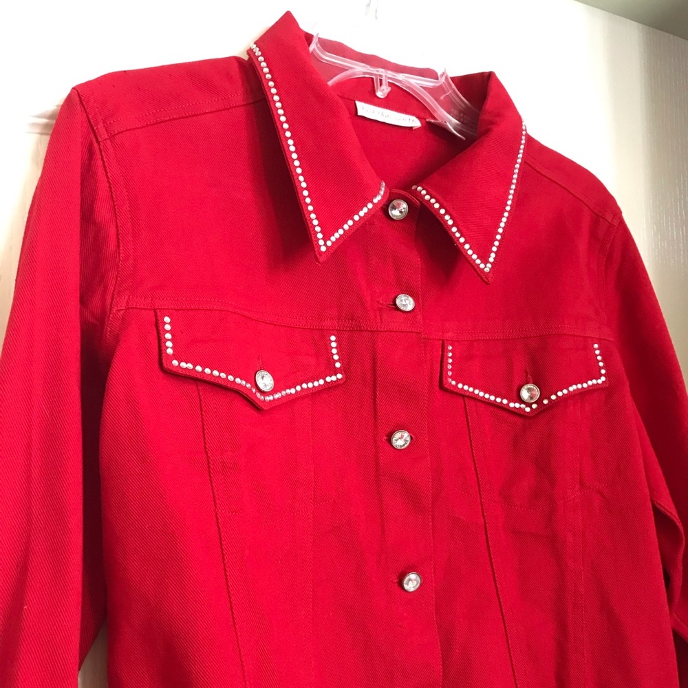 Red Jean Jacket